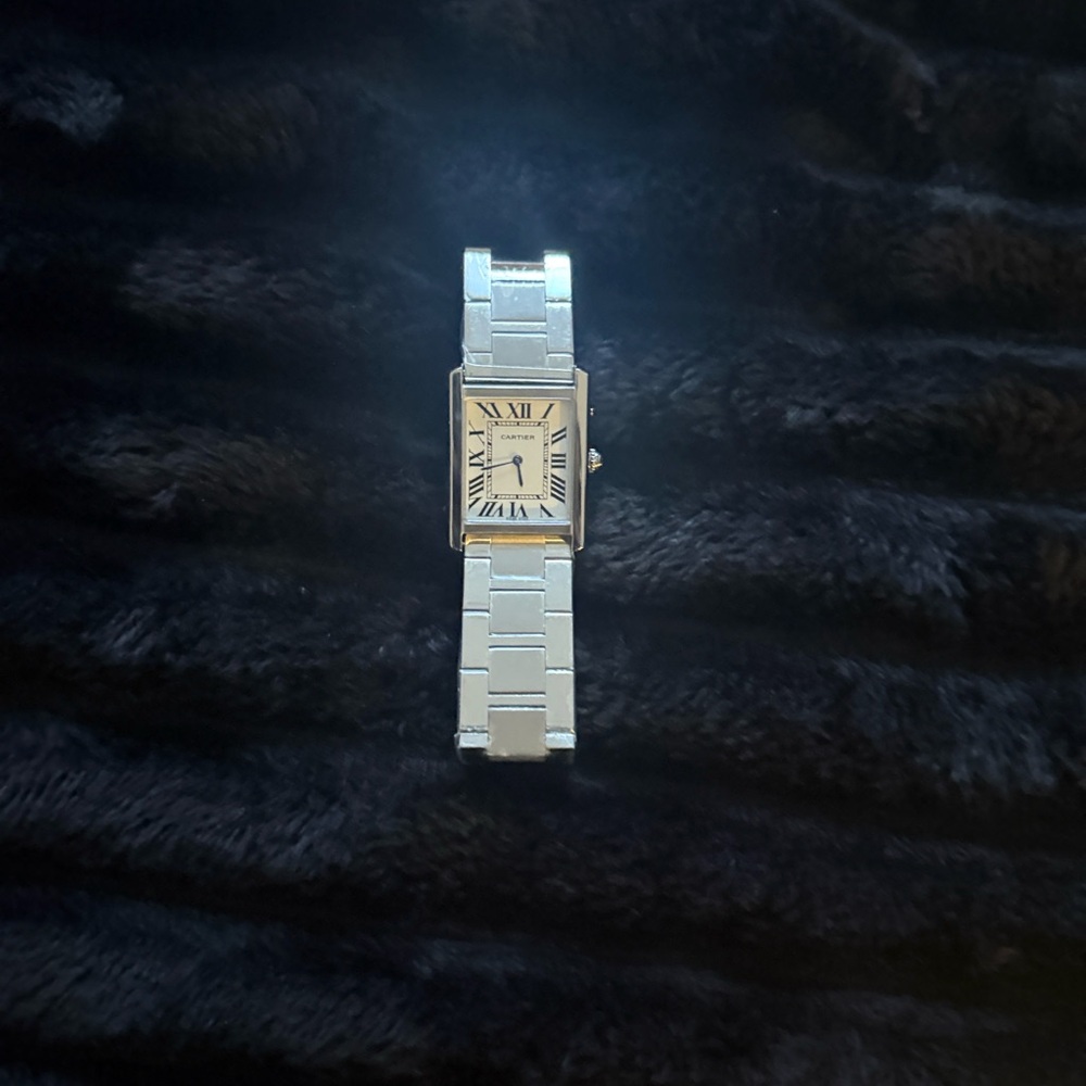 Stainless Steel Square Face Bracelet Watch - Silver